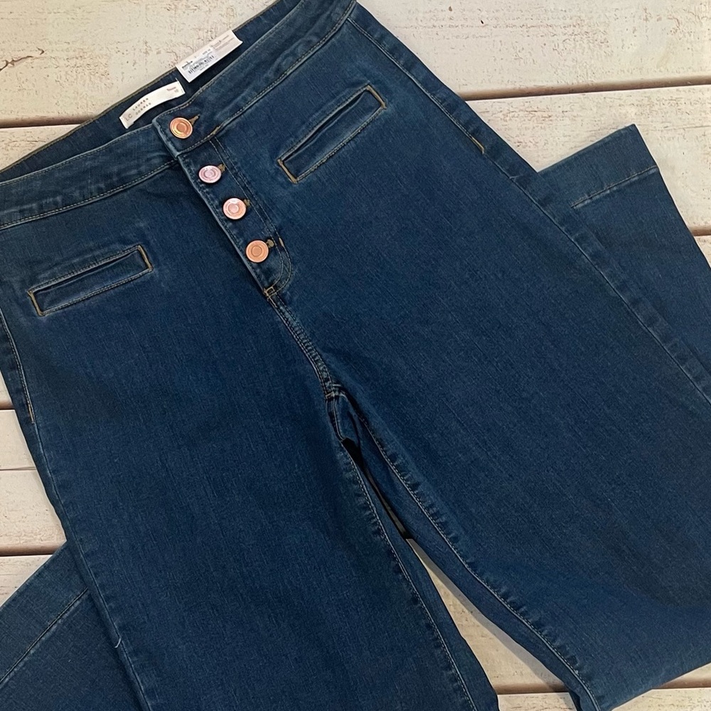 NWT Lauren Conrad wide leg trouser jeans sz10